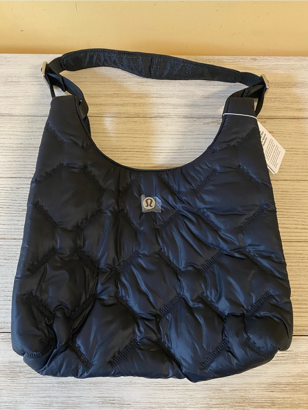 lululemon athletica Black Quilty Pleasures amino Shoulder Bag